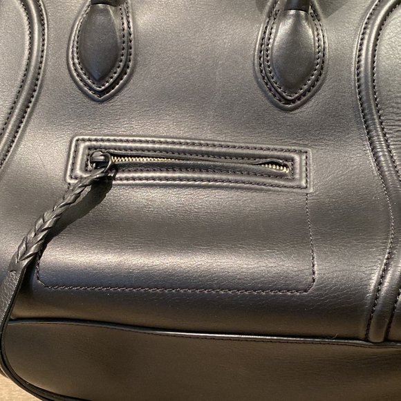 Mini Luggage Handbag in Smooth Calfskin in Black - Picture 14 of 16